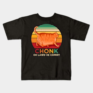 Funny Chonk Cat Kids T-Shirt